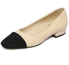 Aliexpress.com : Buy Women Flats Black Stitching Square Flat Shoes ...