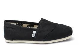 Women - Toms - Black Canvas Classic - Omars Shoes