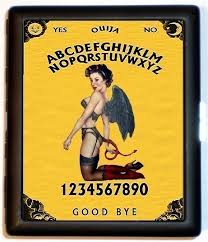 Ouija Board Devil Girl Angel Cigarette Case by sweetheartsinner