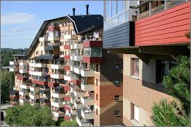 Wohnbebauung von Ralph Erskine in der Kommune Huddinge, - Staedte-
