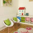 children bedroom furniture ideas with dollhouse with green pillow ...