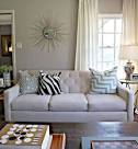 Grey and blue living room Chic living room design with soft greige ...