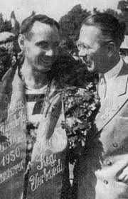 Waldemar Beck wird 1950 in Hannover für den Kitzinger RV und 1952 in Duisburg für die Bamberger RG Deutscher Meister im Einer - beck50