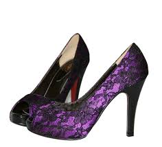 Gorgeous Peep Toe Black Lace Wedding Evening Shoes Platform Ultra ...