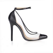 Charming Black and White High Heels Closed-toes Prom/ Evening ...