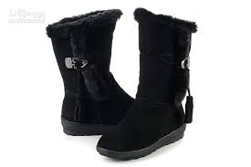 Winter Boots for Women Black Comfy Snowboots Height-increasing ...