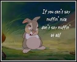 Thumper: If you can't say