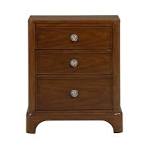 Small Spaces Brown Charging Nightstand