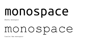 Image result for Monospaced