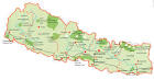Nepal map, Nepal map with 14 zone, Nepal map with 75 district.