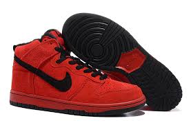 Cool Nike Dunk High Shoes Fur Inside Red Black,Dunk High Pro