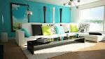 Tasty Color Painting Ideas For Living Room Bright Blue Wall Paint ...