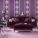 Living Room In Purple Colour Is One Of The Most Popular Living ...