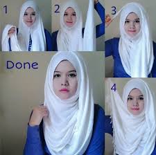 Contoh Model Hijab Modern Untuk Wajah Bulat