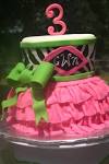 zebra and pink tu-tu 3rd birthday cake – Lolo's Cakes & Sweets