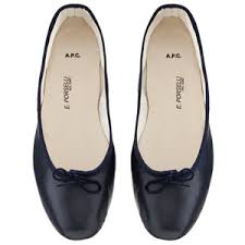 Smooth leather Porselli ballet flats - A.P.C. - Polyvore