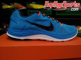 Sepatu Olahraga Nike Lunarglide+ 5 - Biru Cyan | HapHapSports.com