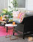Patio Decor Ideas: Colorful Poolside Seating by Cassie of Hi ...