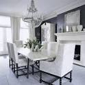 Best Home Decorating Ideas: Black and White Dining room design