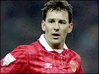 Former Man Utd midfielder Bryan Robson. A great memory from Anfield is when we were getting beat 3-1 and were down to 10 men - We came back to draw 3-3 - _42629537_bryan_robson203x152