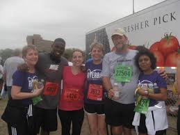 Mary Jo Stasiowski, Joey Wilkes, Suzy Mathis, Charles Freeman, and Anusha Nanayakkara joined Boot Camp instructor Donovan Owens for the 6.2 mile race in ... - IMG_4913