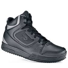 Kick - Black High Top Non Slip Work Shoes - Shoes For Crews