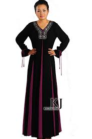 2014 New color block women's islamic clothing muslim clothing long ...