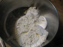 flour in a bowl---exciting!