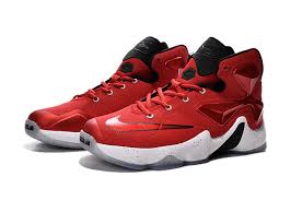 Nike Lebron 13 Gym Red Black White Men Basketball Shoes For Cheap ...