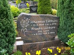 Grab von Johannes Lübbers (20.11.1909-16.04.1958), Friedhof ...