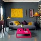 Superb Colorful Living Room Design For Bright Colored Room Decor ...