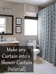 How To Make Any Curtain into a Shower Curtain