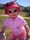 Abby Compton (14 months) loves to wear her Pink Camouflage Baby Banz while ... - abby-compton