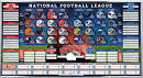 Official NFL STANDINGS Board (Complete with Magnets and Pen ...