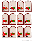 Printable Santa Claus Christmas Gift Tags | Print This Today