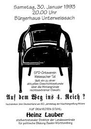 10. Roter Stuhl mit Heinz Lauber - SPD Weissacher Tal
