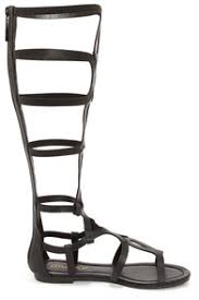 Cute Black Sandals - Tall Gladiator Sandals - $30.00
