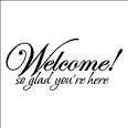 Amazon.com: Welcome So Glad Your Here......Entryway Family Wall ...