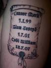 MY BOYS NAMES AND DATES OF BIRTH – Tattoo Picture at CheckoutMyInk.