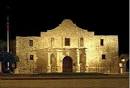 Here's The Alamo at night: