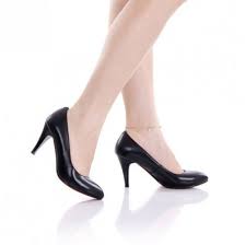 Black Leather Pointy Toe High Heels @ Fashion High Heels Shoes ...
