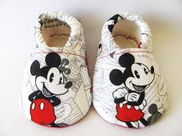 Vintage Looking Mickey Mouse Baby Shoes, Disney, Baby Booties ...