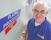 David Dangerfield, assistant manager of Bio Medics in Youngstown. - 032509-b1-plasma-b_t180