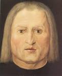 Albrecht Dürer: Kopf eines Mannes Zurück · Aus: www.malerei-meisterwerke.de. - albrecht-duerer-kopf-eines-mannes-02662
