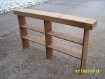 wooden console sofa table entryway table by wayneswoodworking