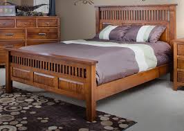 Chic Rustic Wooden Bed Design comes with Brown Wooden Bed Frames ...