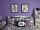 Bedroom Design: Purple Wall Teenage Girls Bedroom White And Black ...