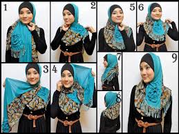 Cara Memakai Pashmina untuk Wajah Bulat | Tutorial Hijab ...