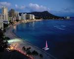 Evening scenery of Waikiki - 1280x1024