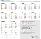 South Korean Holidays 2012 - South Korea 2012 Public Holidays Calendar